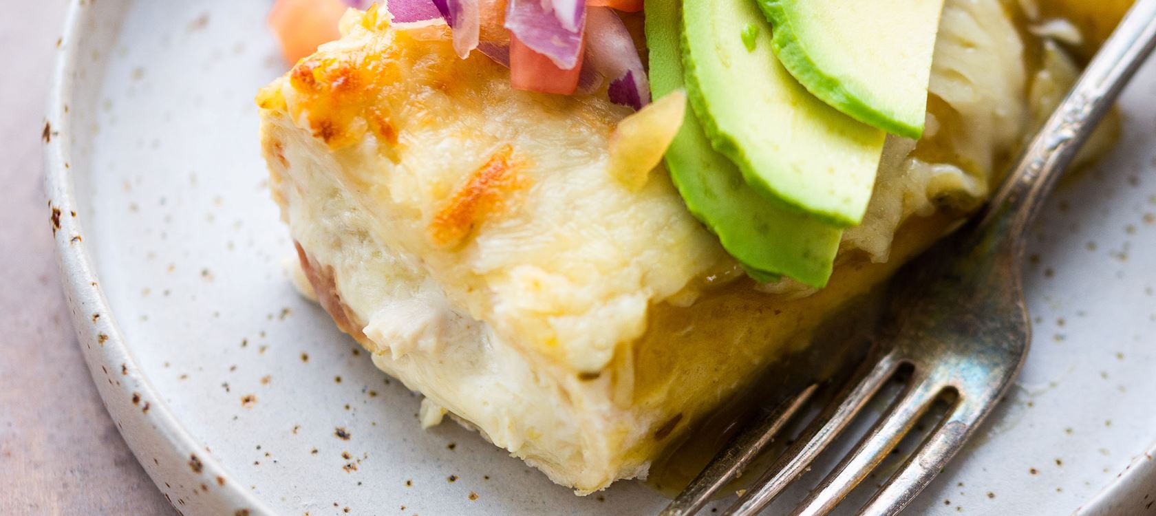 Green Chili Chicken Enchiladas