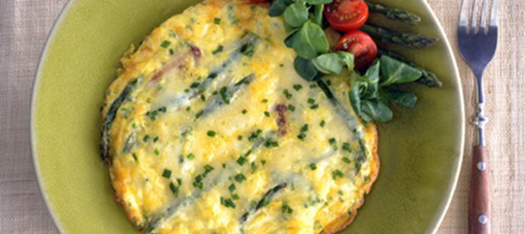 Asparagus Omelet with Havarti & Herbs