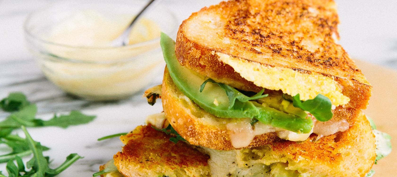 Muenster and Avocado Grilled Cheese