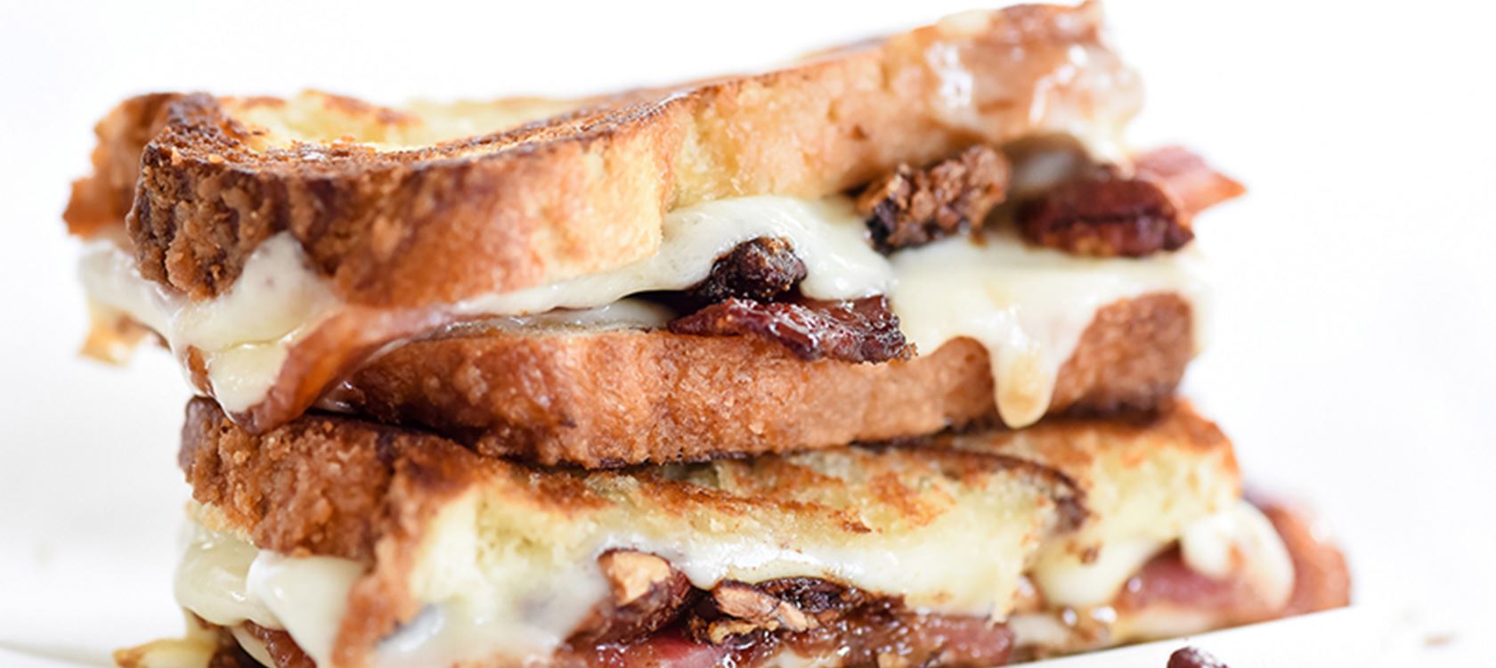 Brown Sugar Pecans, Sweet Bacon and Havarti Grilled Cheese