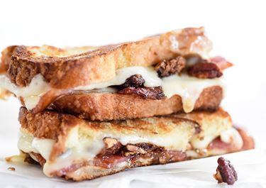 Brown Sugar Pecans, Sweet Bacon and Havarti Grilled Cheese