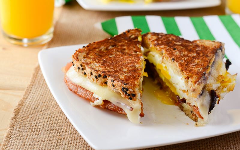 Havarti Breakfast Grilled Cheese Sandwich