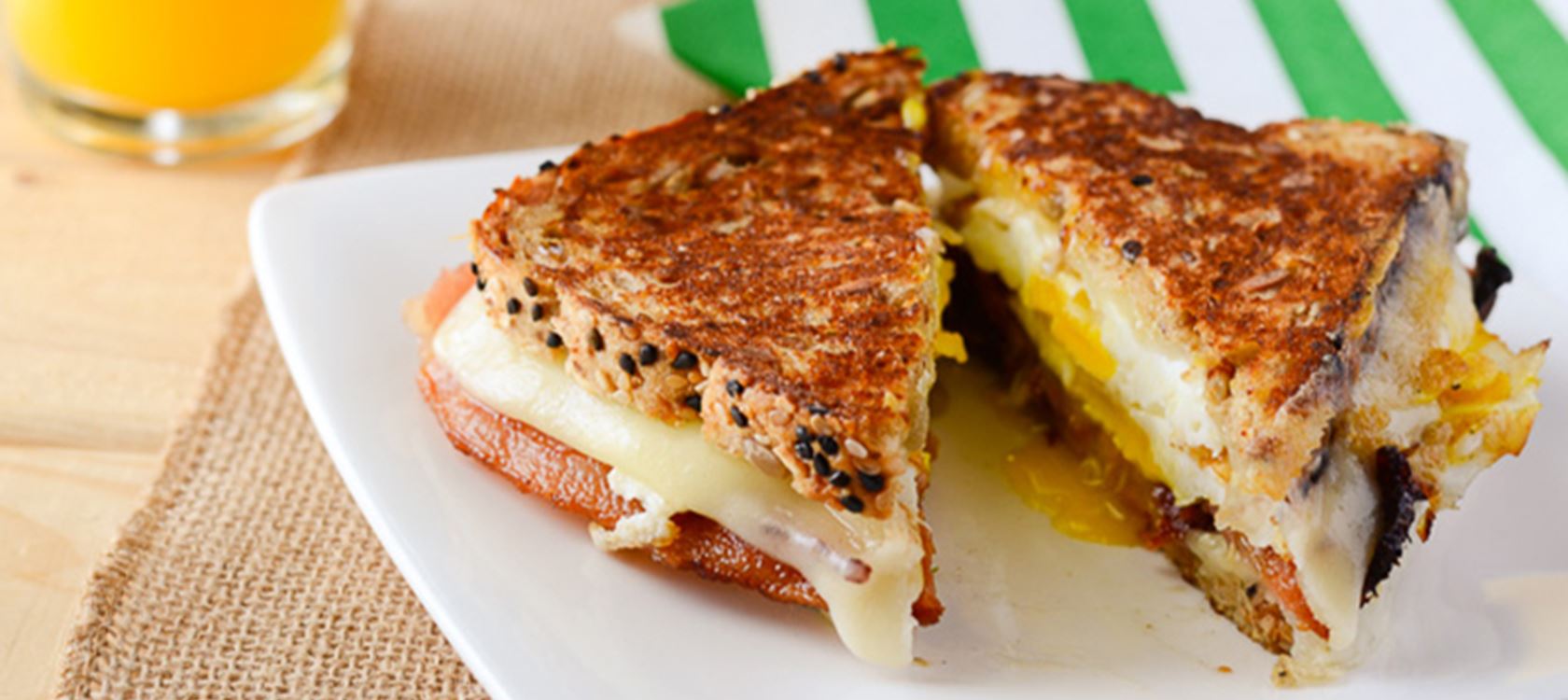 Havarti Breakfast Grilled Cheese Sandwich