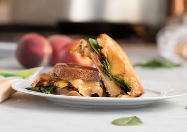 Tangy Balsamic Peach Gouda Grilled Cheese