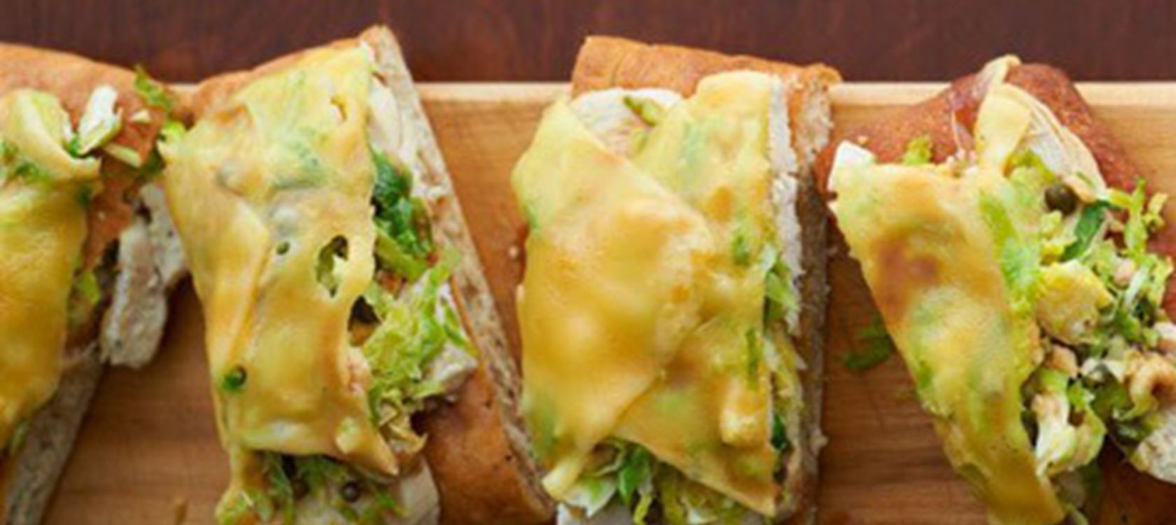 Brussels Sprout Hash with Gouda on Focaccia