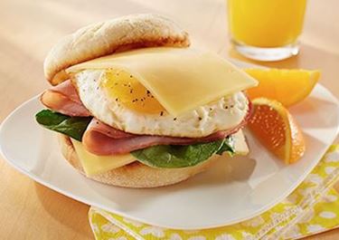 Havarti, Ham & Egg Breakfast Sandwich