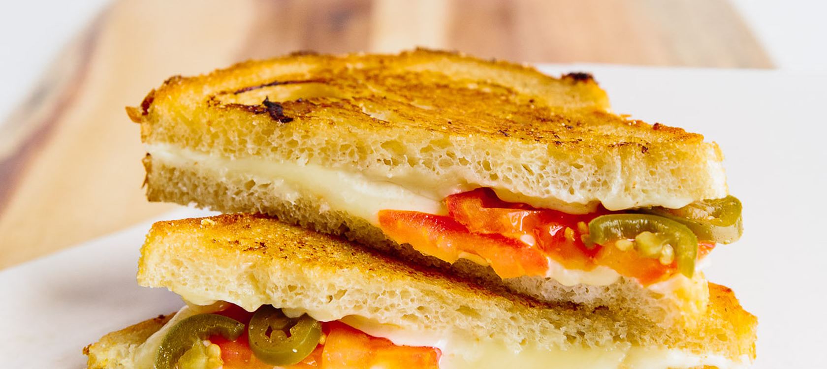 Fontina and Jalapeño Grilled Cheese