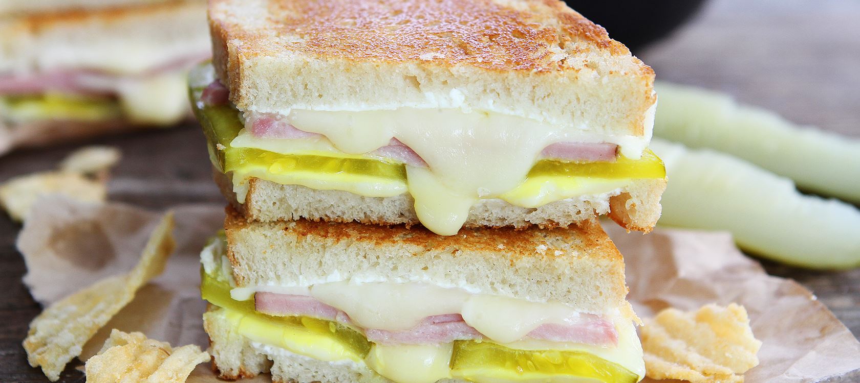 Dill Pickle Wrap Grilled Cheese