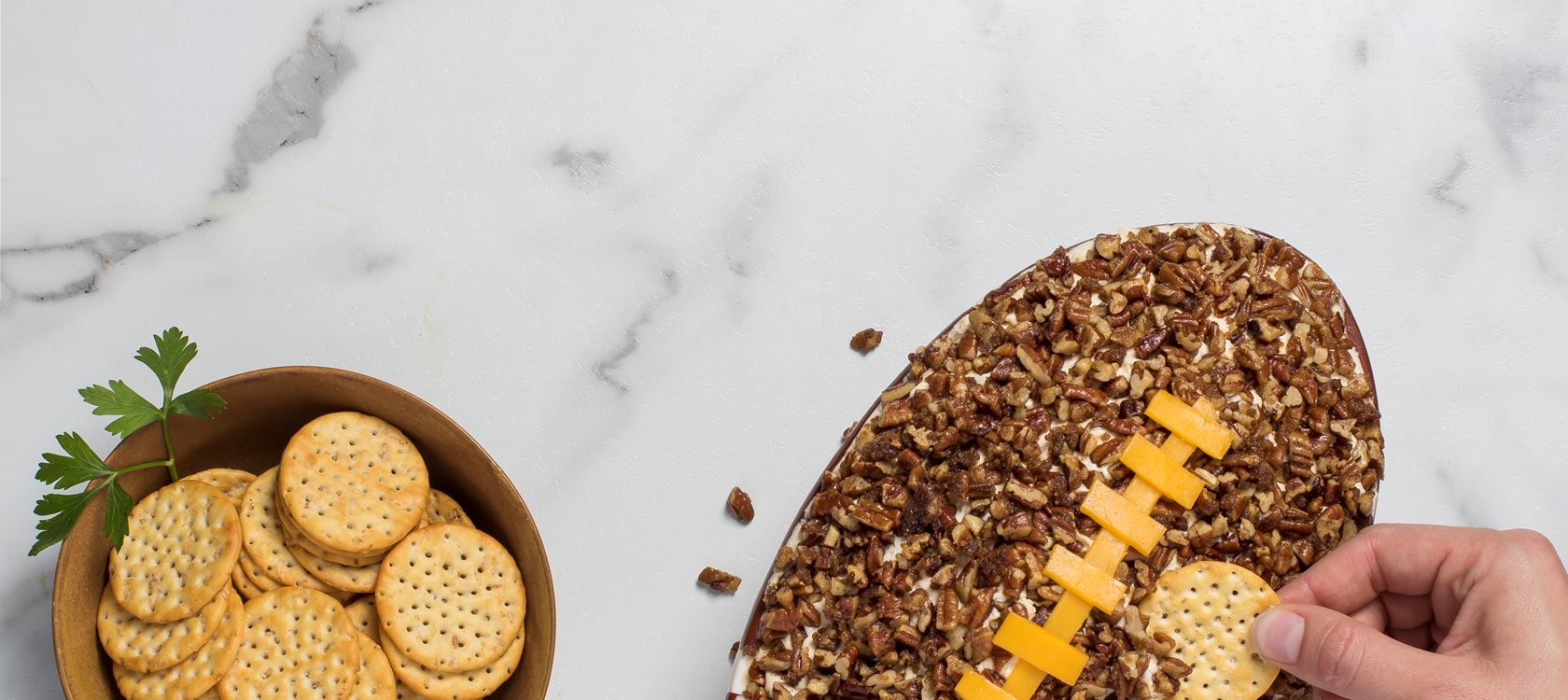Pecan Crusted Herbs & Spices Cream Cheese Dip