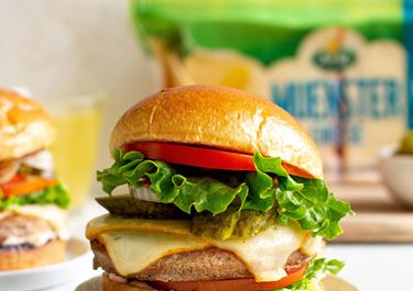 Turkey Burger with Muenster Cheese