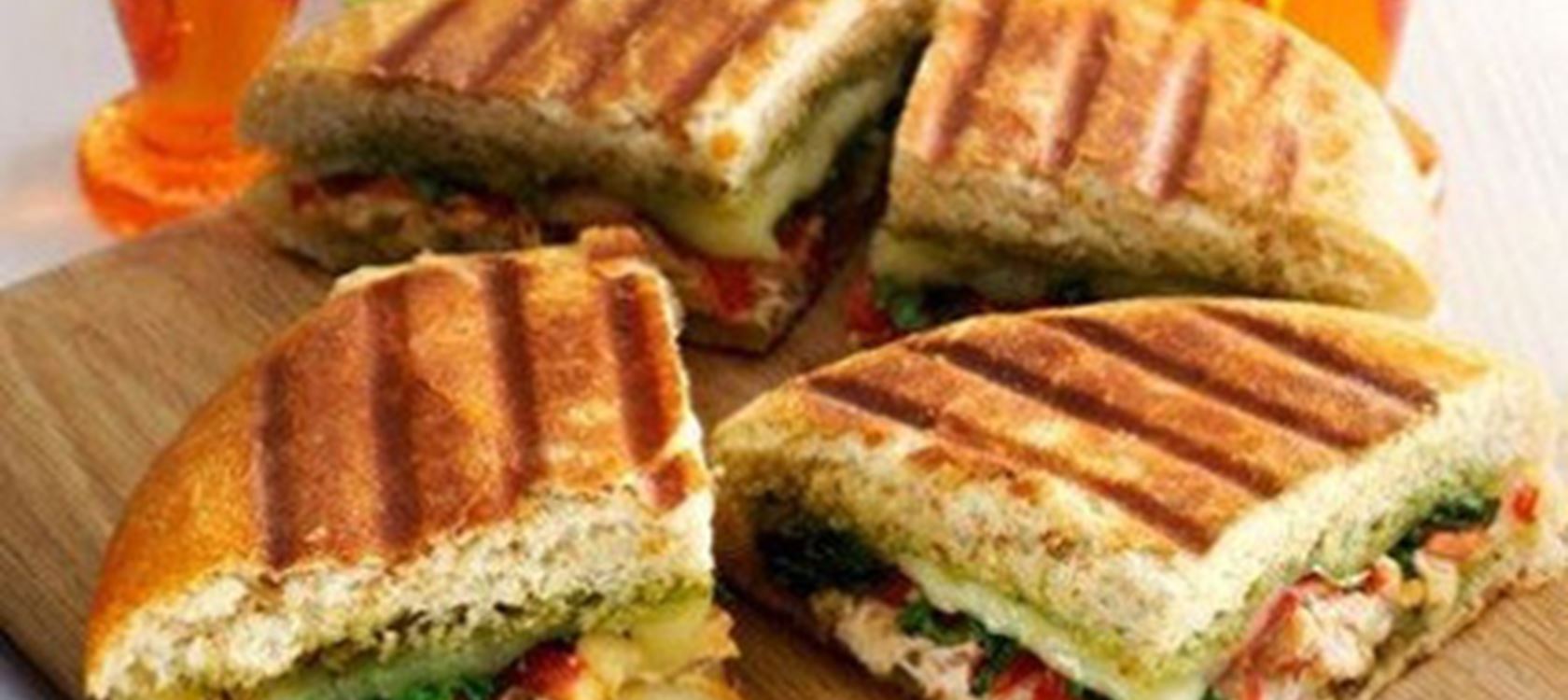 Chicken Panini with Havarti and Basil Pesto