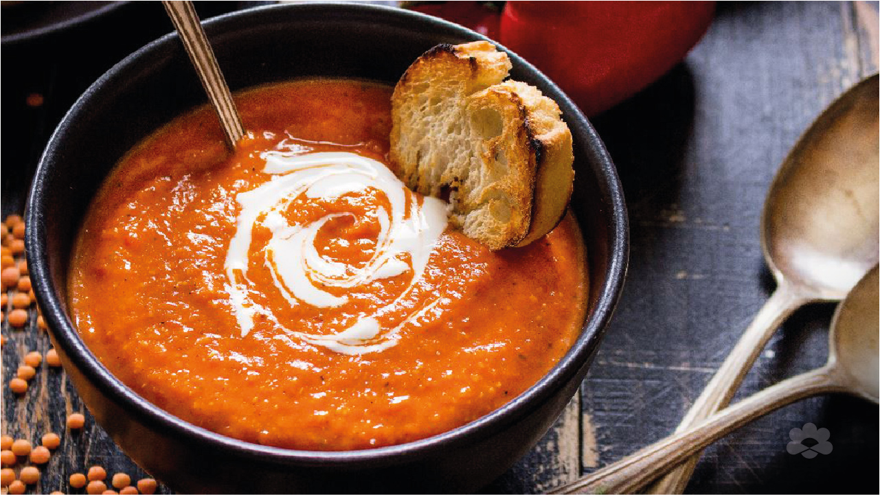Tomato vegetable soup 