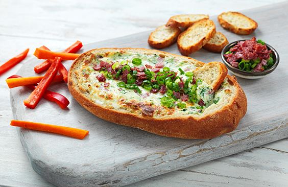 Creamy Cheese Dip Loaf