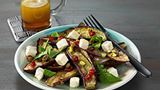 Grilled Eggplant, Feta and Pomegranate Salad