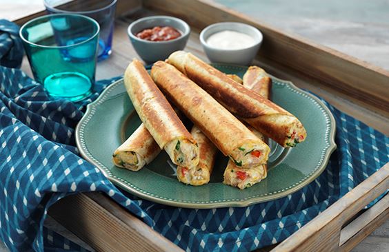Cheese and Chicken Taquitos