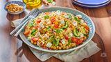 Couscous Salad with White Cheese