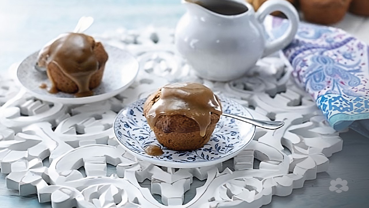 Sticky Date Dessert Muffins with Caramel Sauce