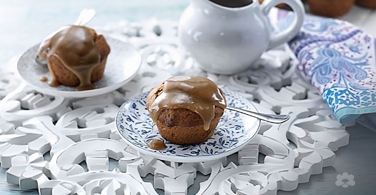 Sticky Date Dessert Muffins with Caramel Sauce
