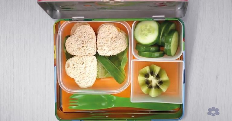 Tree Shaped Lunchbox with Puck Cream Cheese Spread