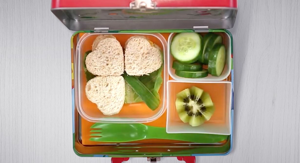 Tree Shaped Lunchbox with Puck Cream Cheese Spread