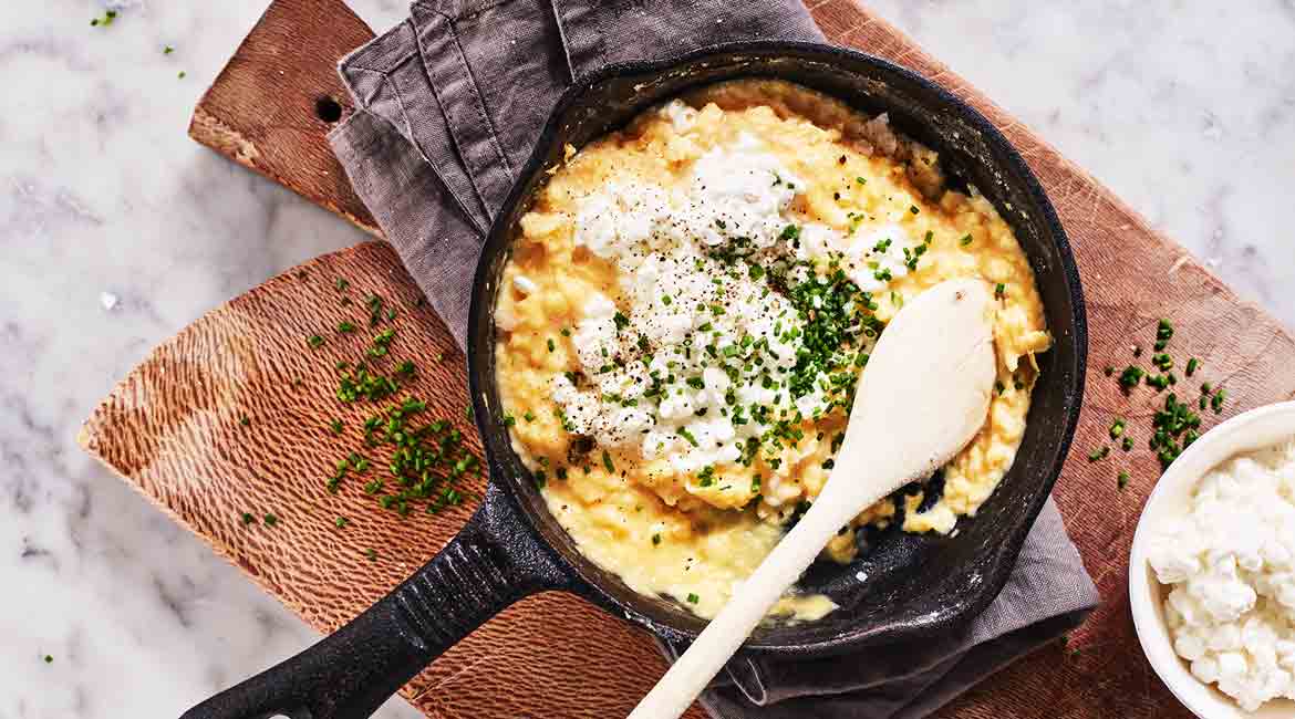 Munakokkeli eli scrambled eggs