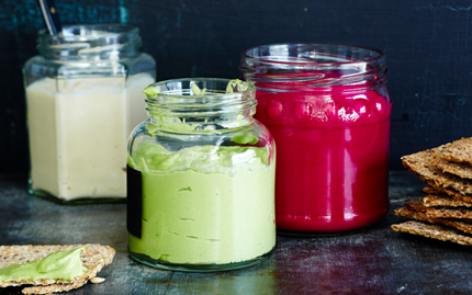 Värikkäät välipalatahnat x 3