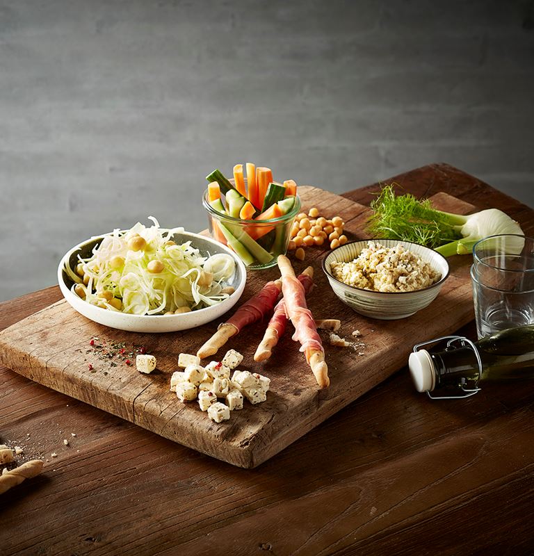 Serrano Grissini with Fennel Salad and Castello® Greek Style Cheese 