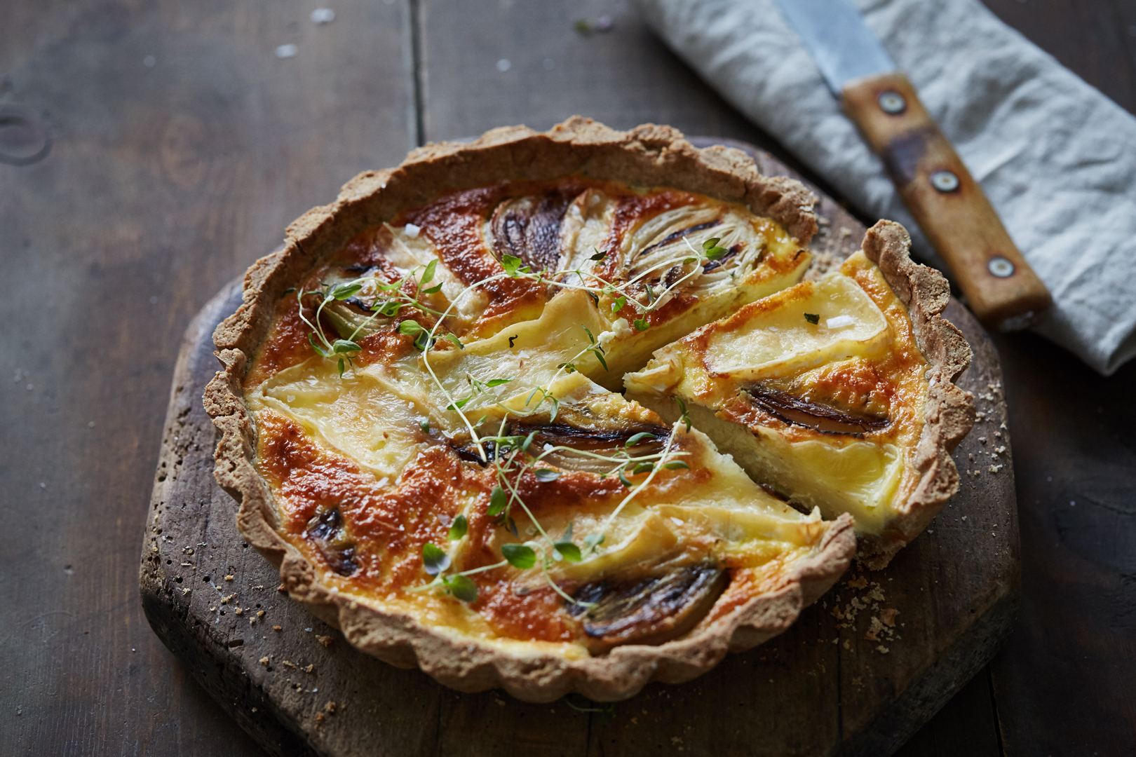 Quiche with Double Cream Brie Castello®️