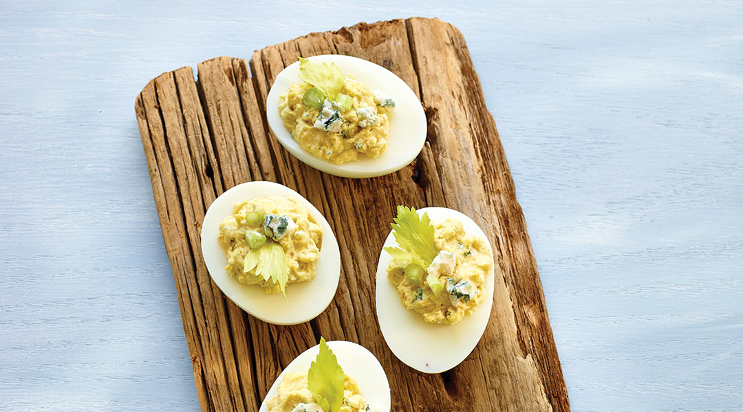 Blue Cheese Devilled Eggs Castello®️