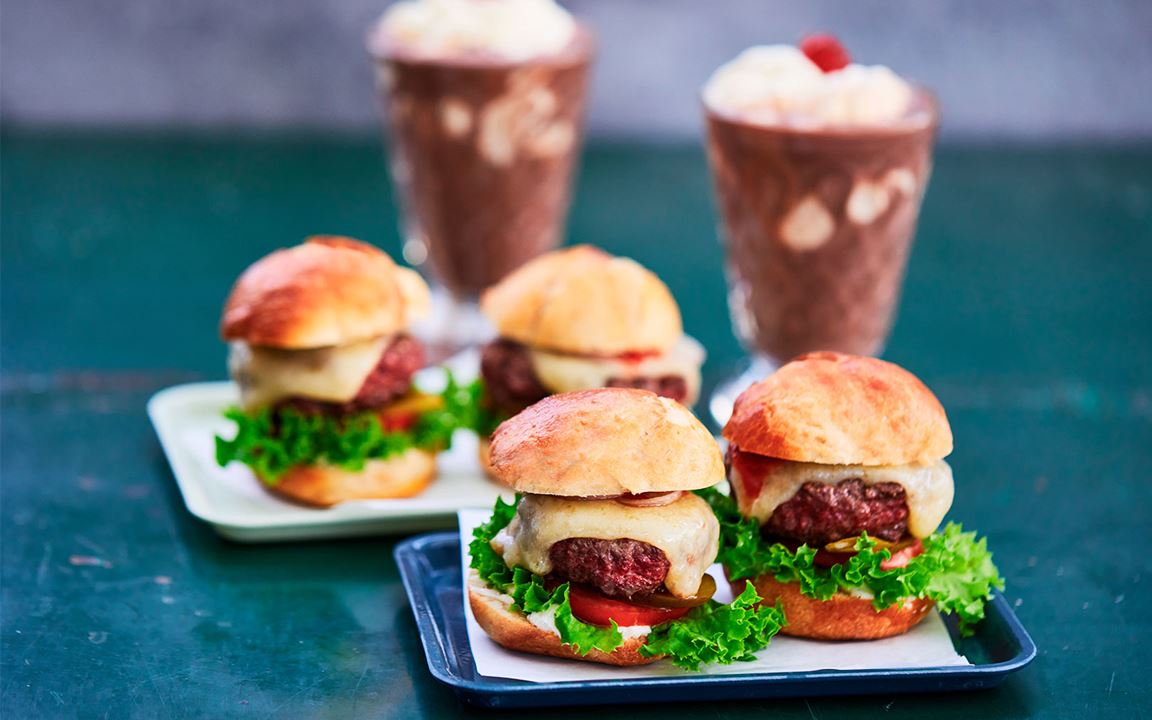 Cheddar cheese sliders