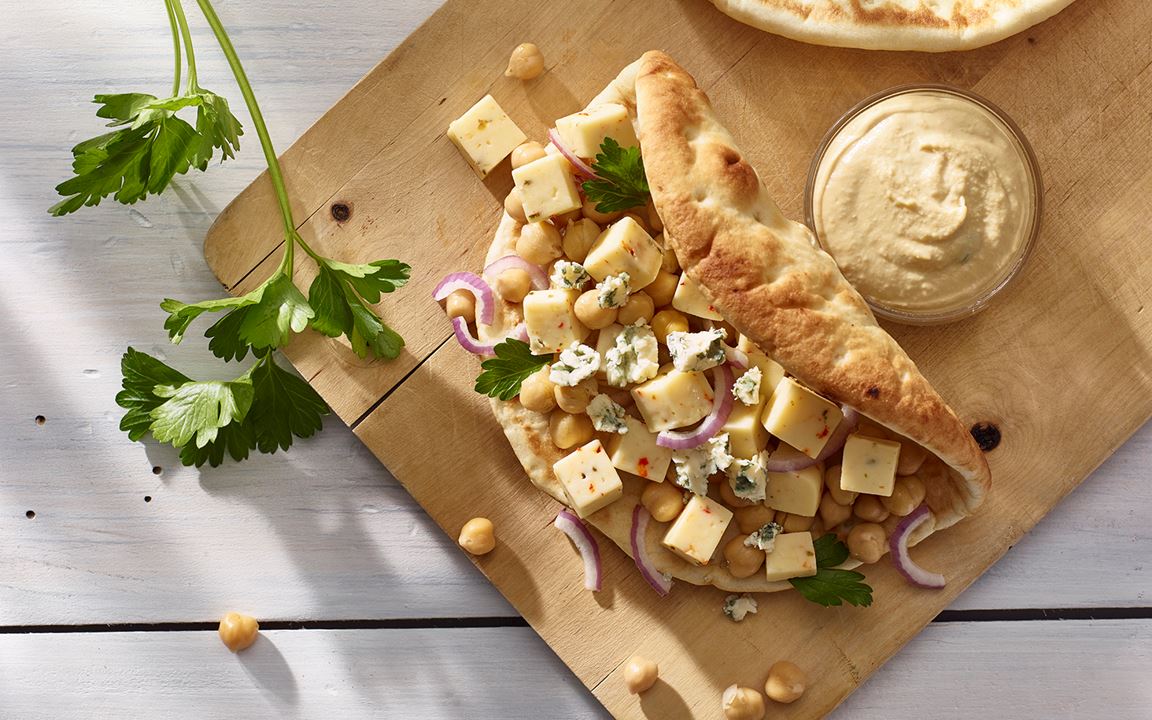 Chickpea and Cheese Flat Bread