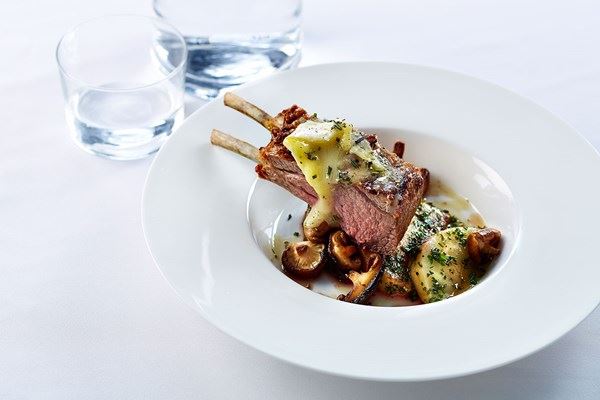 juicy lamb with poached celeriac and fresh herbs