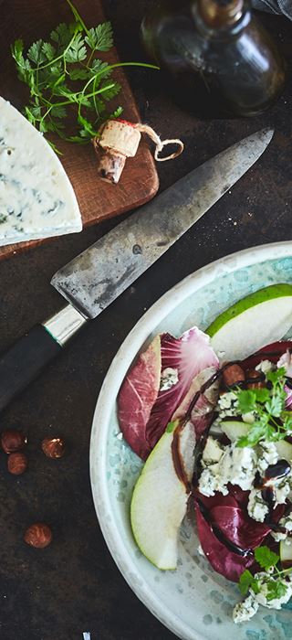 Radicchio with pears and Blue cheese