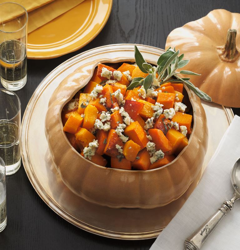 Roasted Butternut Squash with Sage and Castello® Blue Cheese