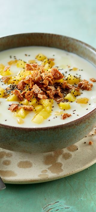 Yoghurt with Ginger-Spiced Pineapple