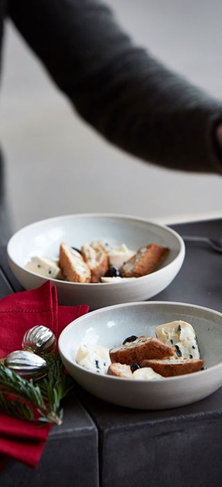 Blue Cheese with biscotti and amarena cherries