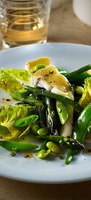 Summer vegetables with Creamy White