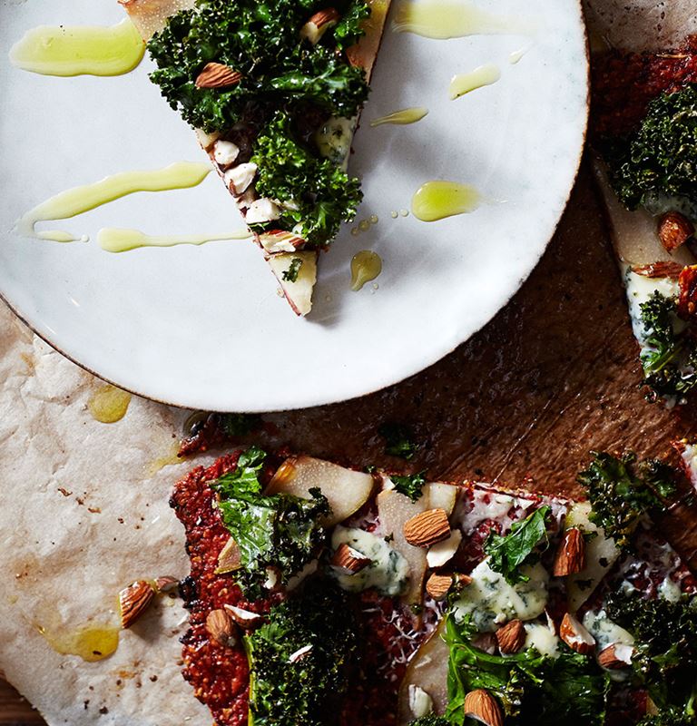 Beetroot Pizza with Pear, Blue Cheese and Crispy Curly Kale – The Ultimate Recipe