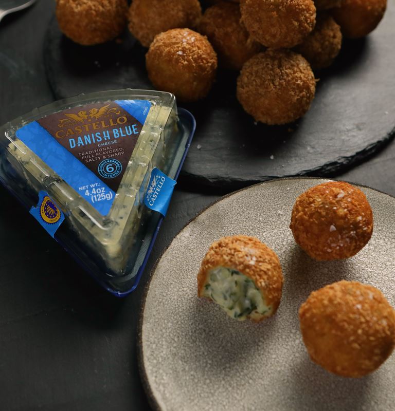 Danish Blue Cheese and Mustard Croquettes					