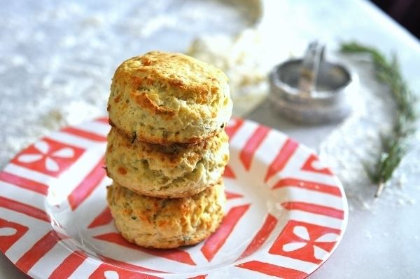 Blue Cheese and rosemary biscuits