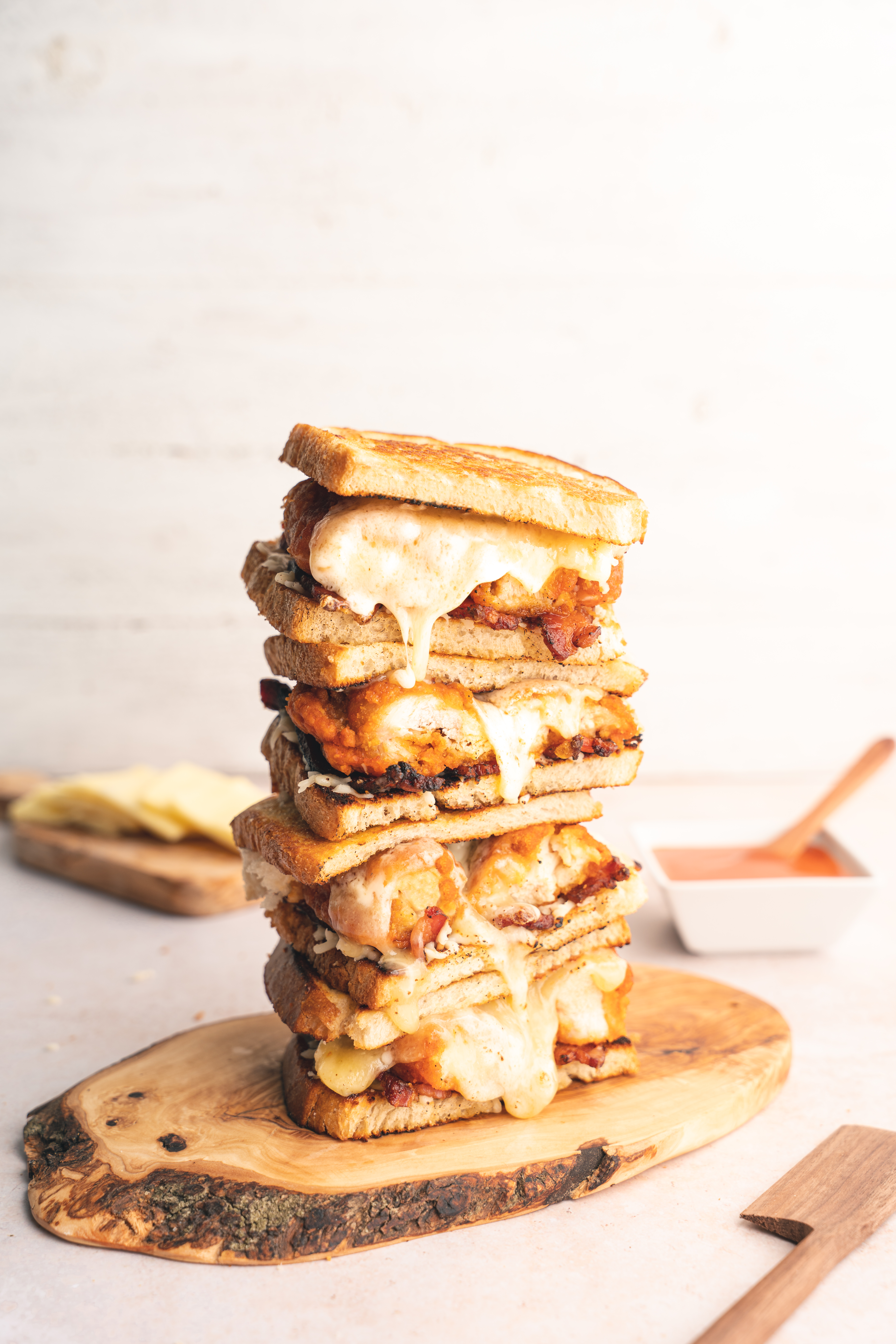 Havarti Buffalo Chicken Dip Grilled Cheese Castello®️