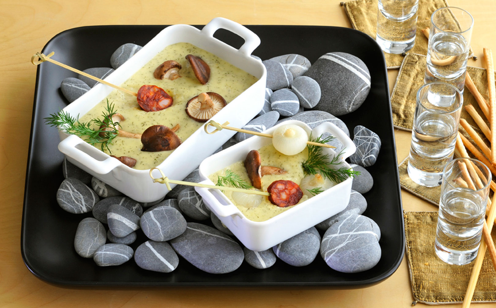 Havarti Dill fondue forestiere Castello®️