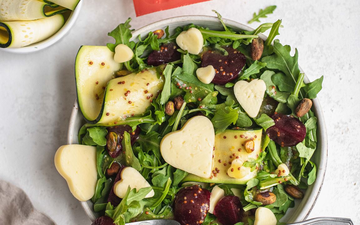 Heart-Shaped Roasted Beet Salad