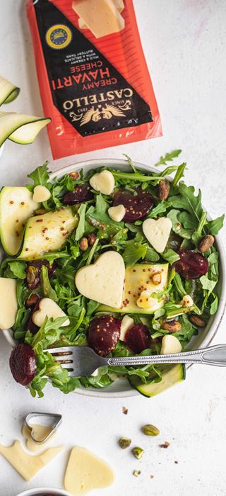 Heart-Shaped Roasted Beet Salad