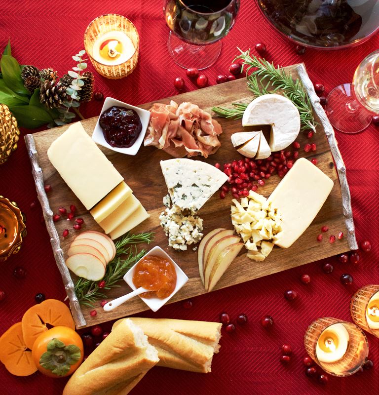 Holiday cheese board