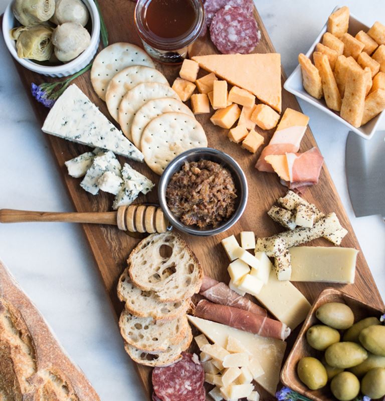 Spring cheese board