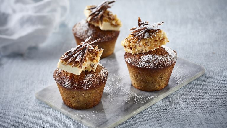 Bananenmuffins mit Ananas-Frischkäse