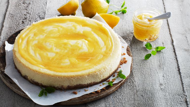 New York Cheesecake mit Arla® Pro Frischkäse und Lemoncurd