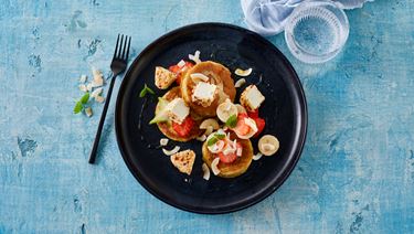 Scotch Pancakes mit Castello® Ananas & Mandel Frischkäse