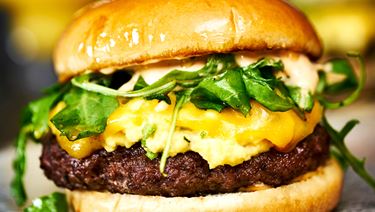 All day breakfast burger